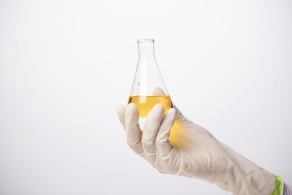 Healthcare creme production in laboratory. Creme products in lab. Healthcare industry.